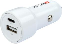 SKROSS Autós töltő, USB-C kábellel, 1xUSB-A, 1xUSB-C PD, 65W, SKROSS (SKAT65WPD) - iroda24