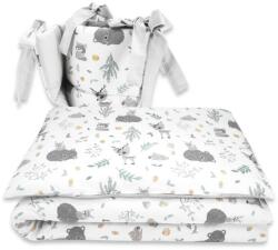 COSING 4D Ágyneműgarnitúra - Erdei barátok, menta