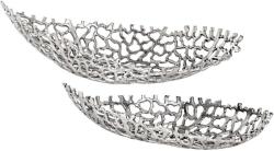 EGLO 427086 - KÉSZLET 2x Dekoratív tálca KIMITSU 44/61 cm ezüst 427086 (EG427086)