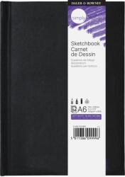 Daler-Rowney Simply Sketchbook Simply Vázlatfüzet A6 100 g Black (482154600)