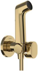 Hansgrohe Bidette Hidegvizes bidé kézizuhany S, 1jet, EcoSmart, zuhanytartóval és 125cm-es zuhanytömlővel, Polírozott Arany Hatású 29230990 (29230990)