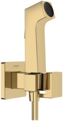 Hansgrohe Bidette Hidegvizes bidé kézizuhany E, 1jet, EcoSmart+, zuhanytartóval és 125cm-es zuhanytömlővel, Polírozott Arany Hatású 29231990 (29231990)