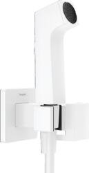 Hansgrohe Bidette Kevertvizes bidé kézizuhany E, 1jet, EcoSmart+, zuhanytartóval és 125cm-es zuhanytömlővel, Matt Fehér 29233700 (29233700)