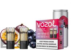 VOZOL Set 2 cartuse Vozol Switch Pro 800 Passion Fruit Blueberry Bull (0757226161854) Lichid rezerva tigara electronica