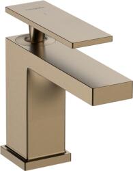 Hansgrohe Tecturis E Egykaros mosdócsaptelep 80, Hideginítású, automata lefolyógarnitúrával, Szálcsiszolt Bronz 73004140 (73004140)