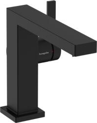 Hansgrohe Tecturis E Egykaros mosdócsaptelep 110 Fine, Hideginítású, push-open lefolyógarnitúrával, Matt Fekete 73024670 (73024670)