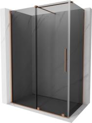 Mexen Velar, tolóajtós zuhanykabin 140 x 85 cm, 8mm szürke üveg, rézmatt, 871-140-085-41-65 (871-140-085-41-65)
