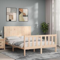 vidaXL tömör fenyőfa ágy matrac nélkül 140 x 190 cm (3192601)