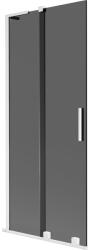 Mexen Velar L, 2 szárnyas eltolható kádparaván 80 x 150 cm, 8mm szürke üveg, fehér matt, 896-080-003-41-20 (896-080-003-41-20)