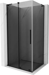 Mexen Velar L, tolóajtós zuhanykabin 100 x 85 cm, 8mm szürke üveg, fekete matt, 871-100-085-43-70 (871-100-085-43-70)