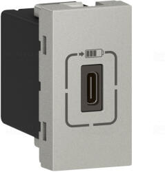 Legrand Leg. 079389 Program Mosaic USB-C - 230 V - 5 V, 1 modul, alumínium - Készlet erejéig! ! ! (079389)