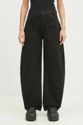Alpha Industries pamut nadrág Field Pant fekete, magas derekú széles, 148021 - fekete L