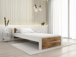  IKAROS DOUBLE ágy 90 x 200 cm, artisan tölgy/fehér Ágyrács: Léces ágyrács, Matrac: Matrac nélkül