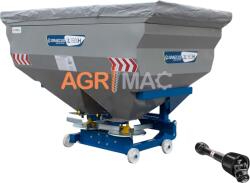 Graecus Distribuitor dublu de ingrasaminte granulare si material antiderapant, sistem hidraulic, 1500 litri, cardan tractor, 2L1500H (10000496) Masina de imprastiat