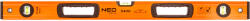 NEO TOOLS Vízmérték, alu, 3 libella, 1 fogantyú, S 400, 80cm (71-143) - szerszamparadicsom