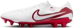 Nike Tiempo Legend 10 Elite LV8 FG stoplis focicipő, fehér - piros (HV4889-100)