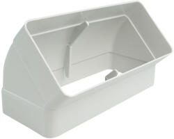 Dalap PVC függőleges könyökidom szögletes légcsatornákba 45°, 220x90 mm