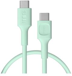 Green Cell Cablu Greencell PowerFlex Silicon USB-C 0.3m 100W Încărcare Rapidă PD Verde (KABGC100PF30MG)