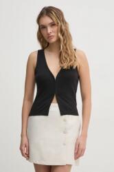 Calvin Klein felső fekete, női, sima, J20J225316 - fekete M