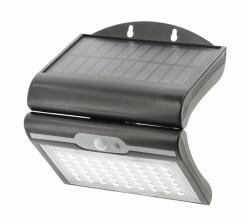 GTV LD-RAMOS50W-CW-10 RAMOS napelemes homlokzati lámpatest mozgás/szürkületérzékelővel, 50W, 300lm, 3, 7V 1800mAh, IP44, 6000K, fekete (LD-RAMOS50W-CW-10)