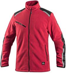 CXS Férfi polár pulóver CXS 4ENVI SOLIS - Piros / fekete | 2XL (1240-134-260-96)