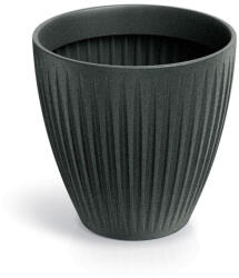 Prosperplast Ethick Latia round virágcserép, 60 cm - antracit (TLRO60M-466R)