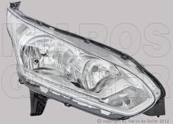 Ford Transit Connect-Tourneo 2013-2018 - FSZ H7/H15+DRL jobb króm h. 15.10- (motorral) DEPO