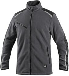 CXS Férfi polár pulóver CXS 4ENVI SOLIS - Szürke / fekete | 5XL (1240-134-710-99)