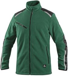 CXS Férfi polár pulóver CXS 4ENVI SOLIS - Zöld / fekete | 2XL (1240-134-510-96)