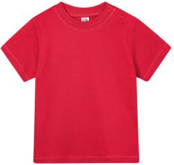 Babybugz Egyszínű csecsemő póló - Piros | 3-6 hónap (BZ02-1000036079)
