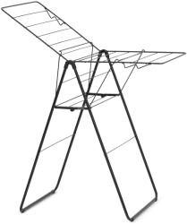 Brabantia HangOn Drying Rack ruhaszárító állvány, 15m szárítási hossz, 4db ruhaakasztó kampó, 12kg teherbírás, összecsukható, acél, matt fekete - 403347 (403347) Ruhaszárító