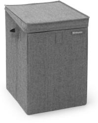Brabantia Stackable Laundry Box egymásra helyezhető szennyestartó doboz, fix tetővel, téglalap formájú, 35L, borsfekete - 120442 (120442)