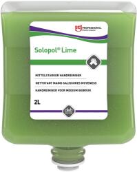 SC Johnson Professional SCJP Solopol Lime Medium-Heavy Duty ipari kézmosó közepesen makacs olajos, zsíros szennyeződésekre, kukoricacsutka őrleménnyel, erős tisztítóhatás: 4/5, Heavy Duty adagolóhoz, 2L patron (SCJP-LIM2LT)