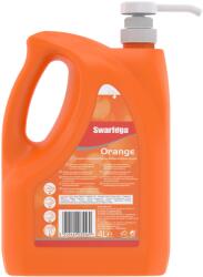 SC Johnson Professional SCJP Swarfega Orange Heavy Duty ipari kézmosó közepesen makacs olajos, zsíros szennyeződésekre, kukoricacsutka őrleménnyel, narancs illat, erős tisztítóhatás: 4/5, 4L pumpás kanna (SCJP-SOR4LMP)