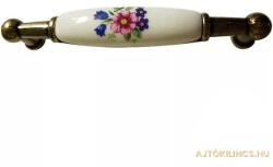 Gomboss/Perfekto Bútorfogantyú/Fiókhúzó 1043 Színes virágos 96 mm (30-F00190-71)
