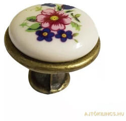 Gomboss/Perfekto Bútorfogantyú/Gomb 1085 Színes virágos (30-F00188-71)