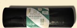 bibo eco 100% újrahasznosított hulladékgyűjtő zsák, 160l, 80x120cm, 30mik, 10db/roll