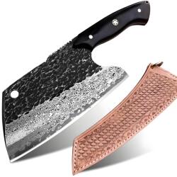 HARAHU Satâr de bucătărie din oțel damasc HARAHU HI-26690 - Neagră KP26690