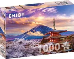 Enjoy - Fudzsi-hegy tavasszal, Japán 1000 darabos kirakó (1368)
