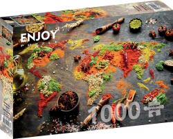 Enjoy - Fűszer-térkép 1000 darabos kirakó (1461)