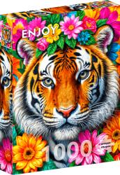 Enjoy - Csíkok és virágok 1000 darabos kirakó (EN-2267)