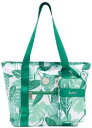 Budmil divat oldaltáska, női, zöld-fehér (10230085-002241-0000)