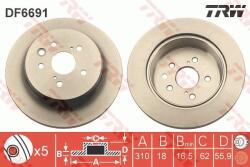 TRW Disc frana TRW DF6691 (DF6691) - fixbox