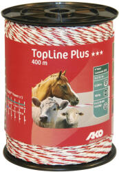 Kerbl AKO TopLine Plus villanypásztor vezeték - piros/fehér, 400 m, 0, 21 ohm/m, 100 kg
