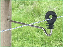 Kerbl AKO távtartós villanypásztor körszigetelő facsavaros menettel - 22 cm, 10 db/cs - delifarm - 2 995 Ft