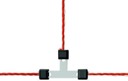 Kerbl Litzclip® villanypásztor vezeték-T-összekötő - max. 3 mm-es vezetékhez, 5 db/cs
