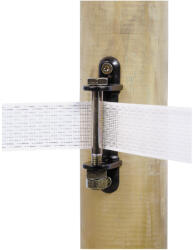 Kerbl Csavarozható sarokszigetelő fémcsappal max. 60 mm-es villanypásztor szalaghoz - 10 db/cs