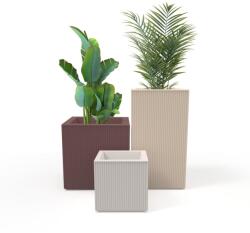 Vondom Ghiveci plante design decorativ modern exterior / interior GATSBY PRISMA 40x40x40cm (54427R VD)