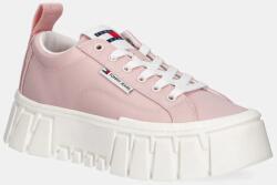 Tommy Hilfiger sportcipő FLATFORM SNEAKER NYLON rózsaszín, EN0EN02793 - rózsaszín Női 40
