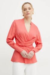 HUGO BOSS felső narancssárga, női, sima, 50537380 - narancssárga 40